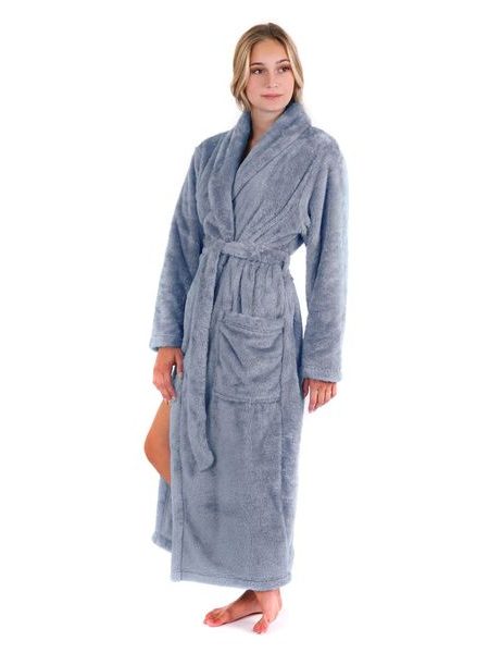 Dámský župan se šálovým límcem LILLY denim