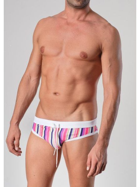 Pánské slipové plavky GERONIMO 1417 růžové