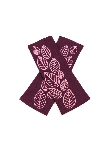 Rukavice bez prstů růžové