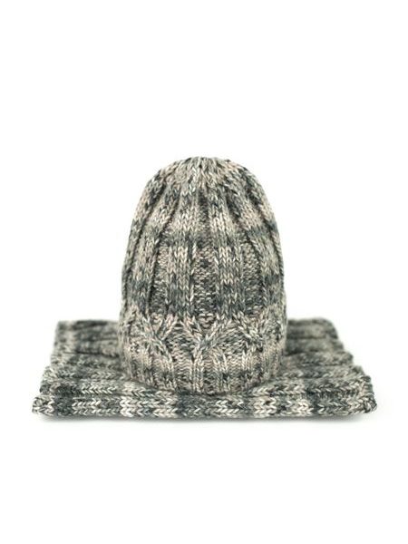 Komplet čepice a šály Snuggle šedý