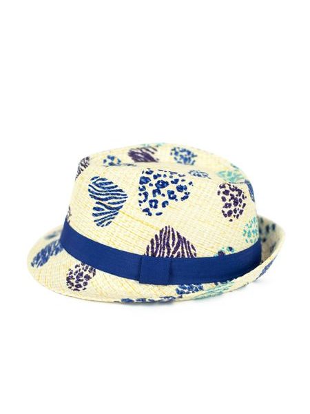 Dětský klobouk Uličník s malinovou stuhou