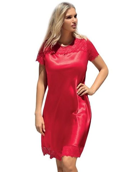 Saténová košilka Louise červená