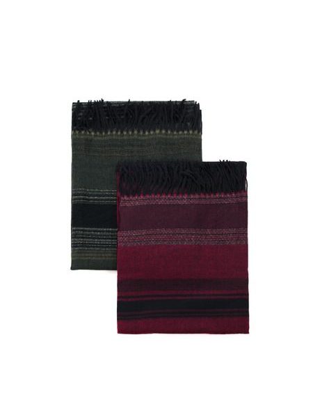 Teplý šál s třásněmi šedý