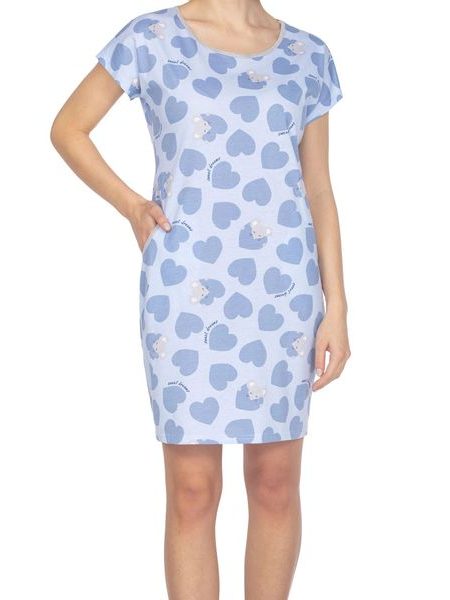 Dámská noční košilka 122 light blue