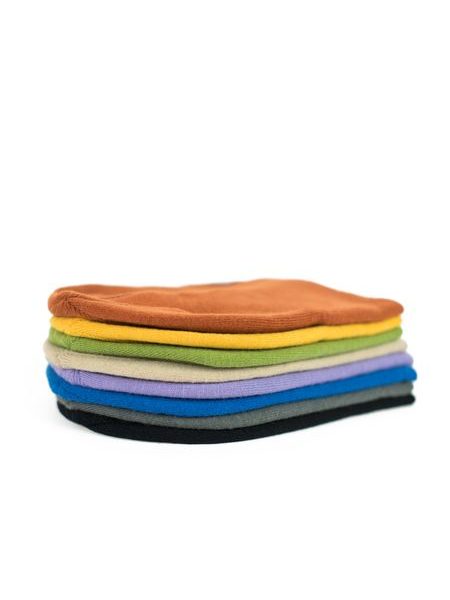 Čepice beanie dvojitá fialová