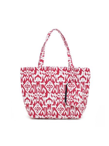 Pestrá taška na léto červená
