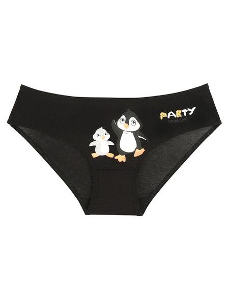 Dětské kalhotky Tučňáci na párty - růžová