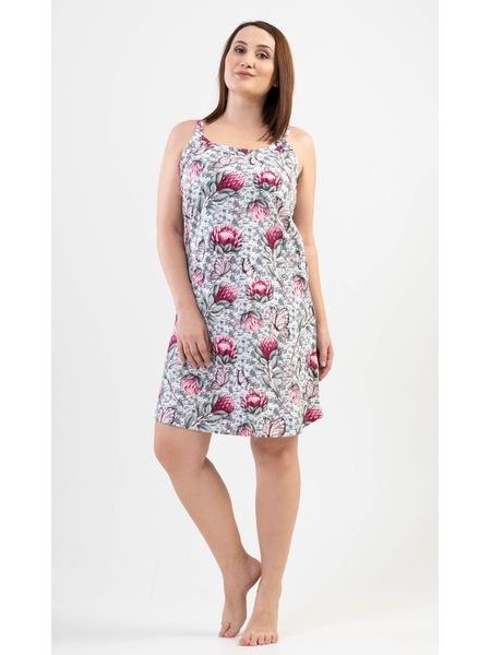 Dámská noční košile na ramínka Megan - šedá