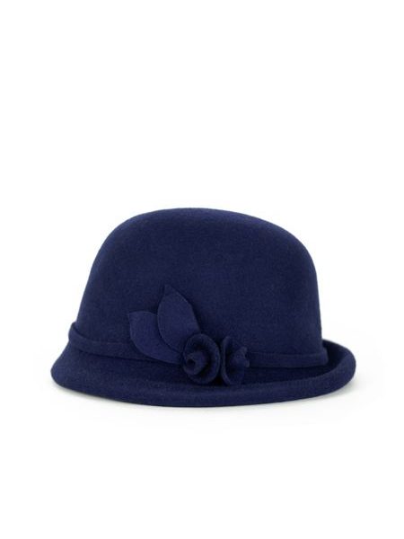 Elegantní klobouk z vlny červený