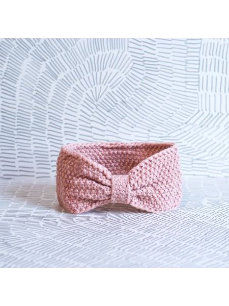 Pletená čelenka šedá