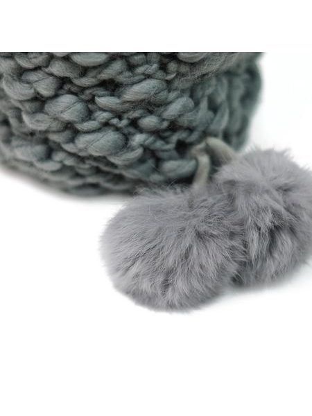 Čepice pletená ekru