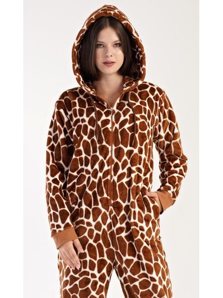 Dámský overal Žirafa - hnědá