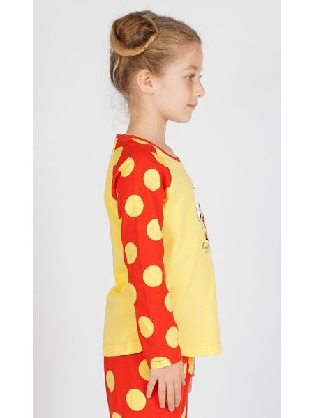 Dětské pyžamo dlouhé Kuře - žlutá