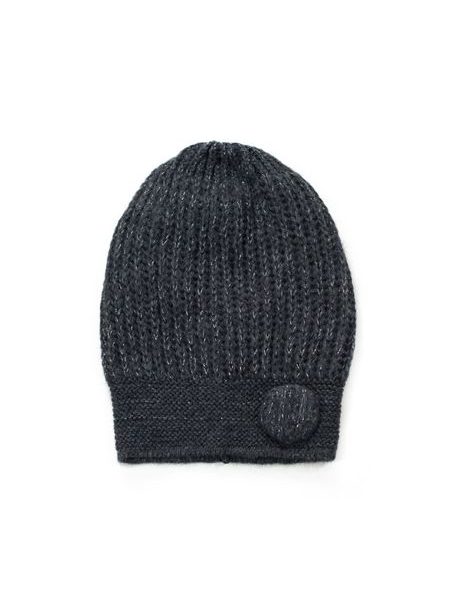Čepice knoflík černá