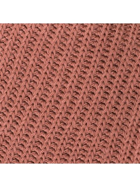 Pletený šál s třásněmi - modrý