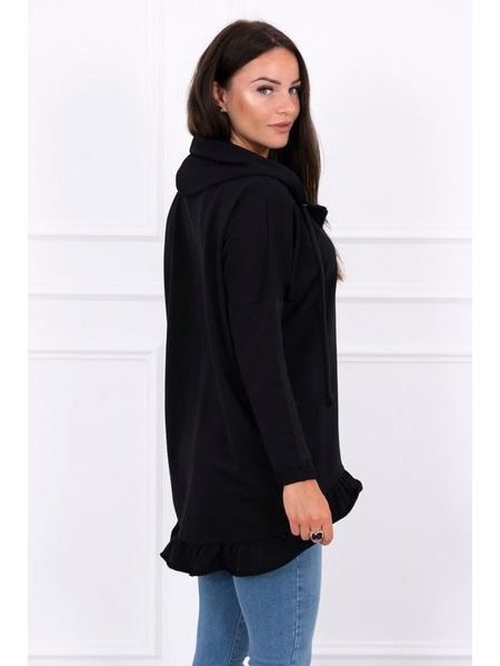 Mikina s volánky, černá