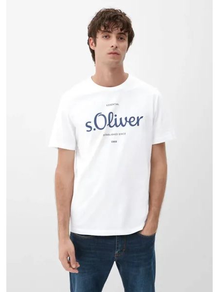 Pánské tričko s krátkým rukávem s.Oliver bílé