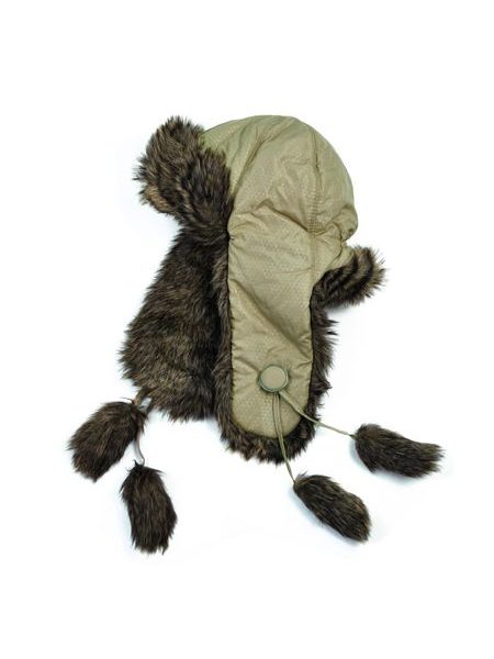 Trendy khaki ušanka