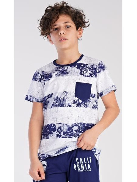 Dětské pyžamo kapri Patrik - tmavě modrá