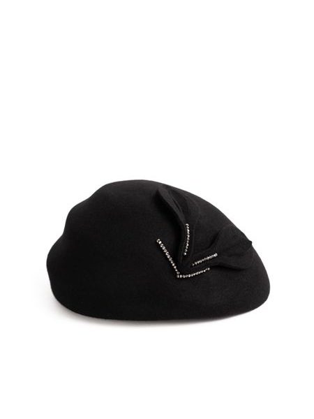 Zdobený klobouk - černý