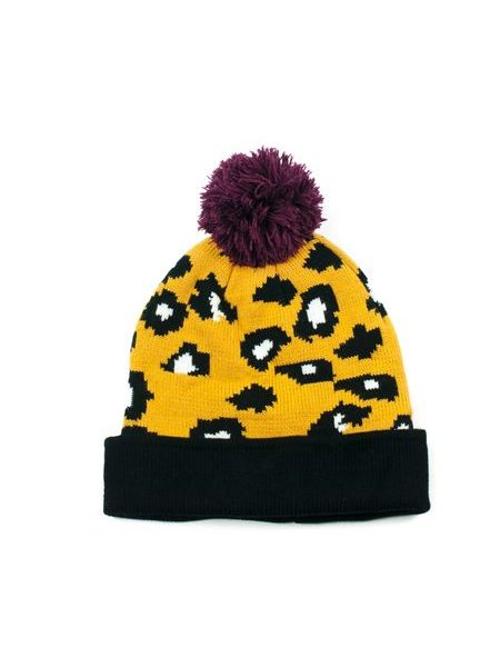 Ozdobená čepice žlutá