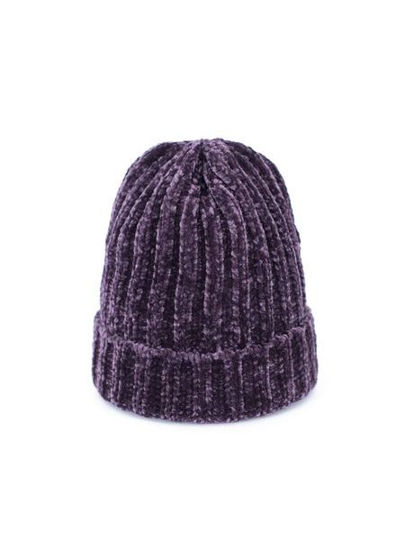 Dětská teplá zimní čepice fialová