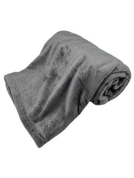 Mikroflanelová deka 150 x 200 cm, 220 GSM, Stříbrná