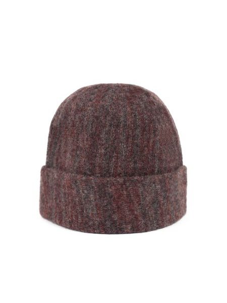 Elegantní zimní vlněná čepice tmavě šedá