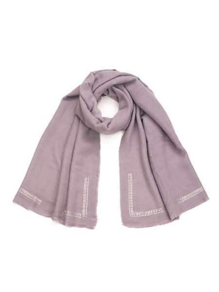 Lemovaná šála šedá