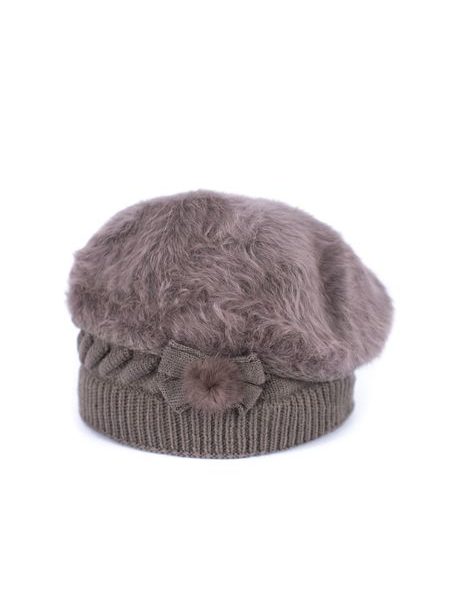 Elegantní chlupatý baret