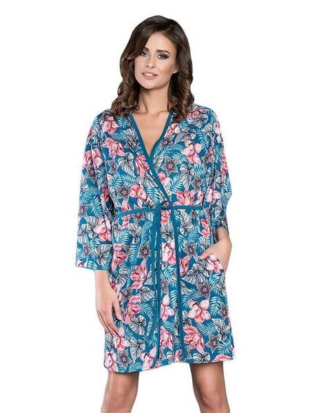 Dámský viskózový župan Malwa květiny