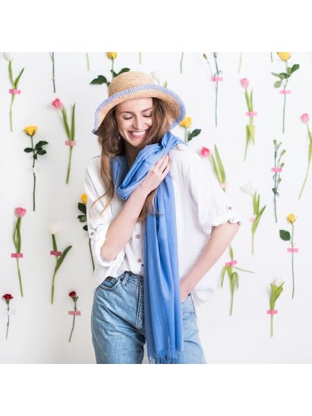 Jemný šál oranžový