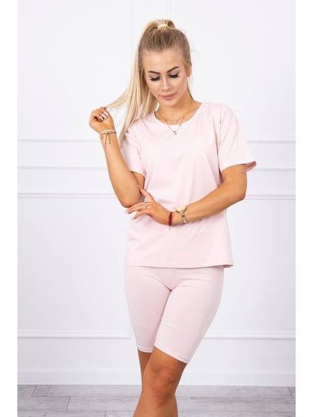 Set tričko + legíny, světle růžová