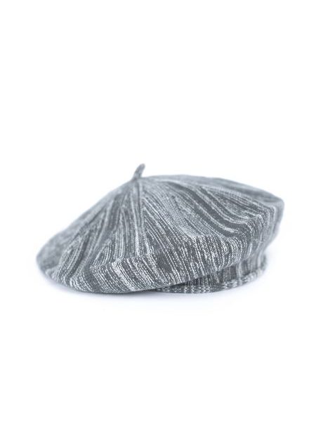 Baret pletený s proužky