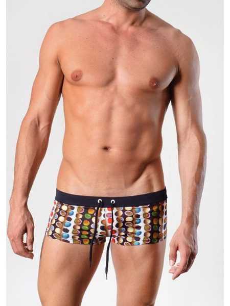 Pánské plavky boxerky GERONIMO 1425 hnědé