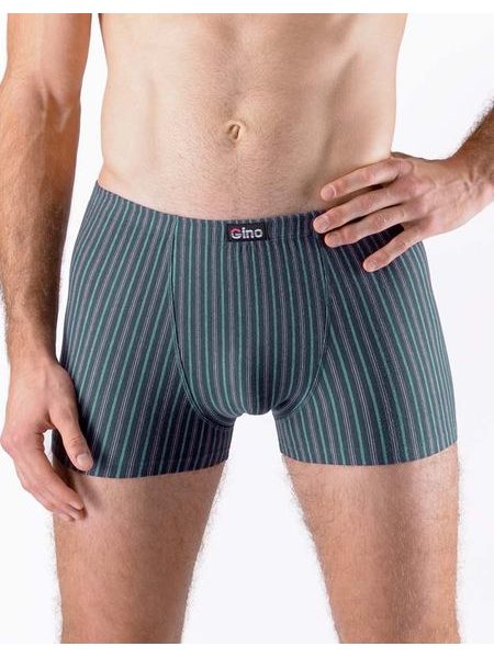 Pánské boxerky s kratší nohavičkou, kratší nohavička, šité 73131P - lékořice dunaj