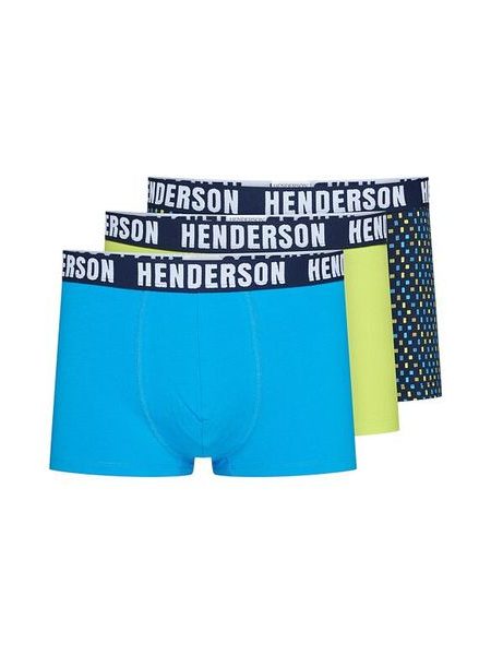 3pack boxerek Henderson Jet modré, zelené a barevné
