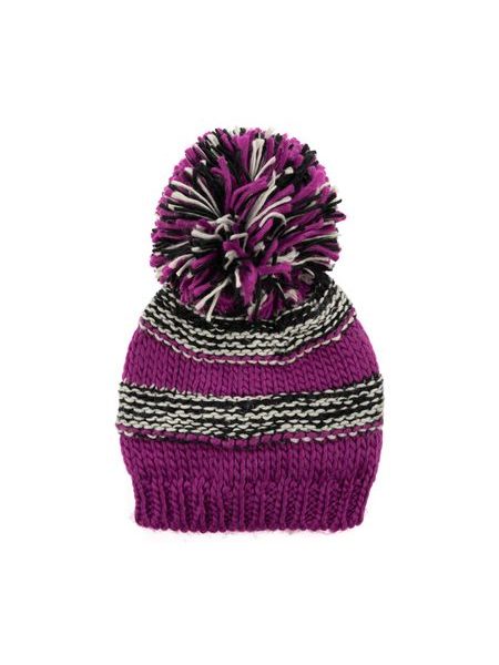 Zimní čepice - burgundská