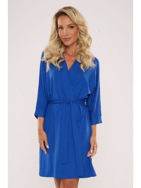 Dámský viskózový župan Visa modrý