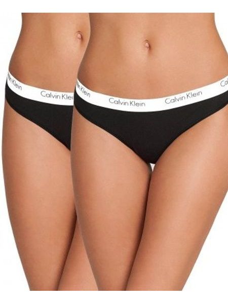 Dámské kalhotky CALVIN KLEIN 2pack QD3584E černá