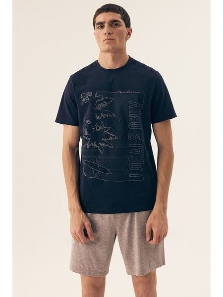 Pánské pyžamo Surf modré
