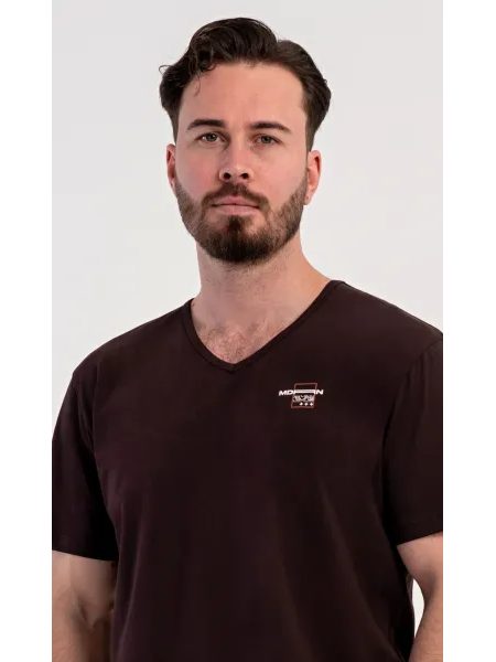 Pánské pyžamo šortky Daniel - hnědá