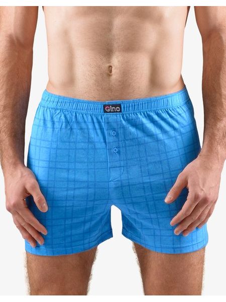 Pánské trenky volné, šité, s potiskem 75189P - dunaj měsíc