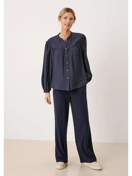 Dámské halenka s dlouhým rukávem s.Oliver modrá