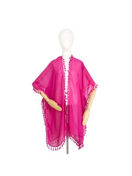 Pončo - růžová