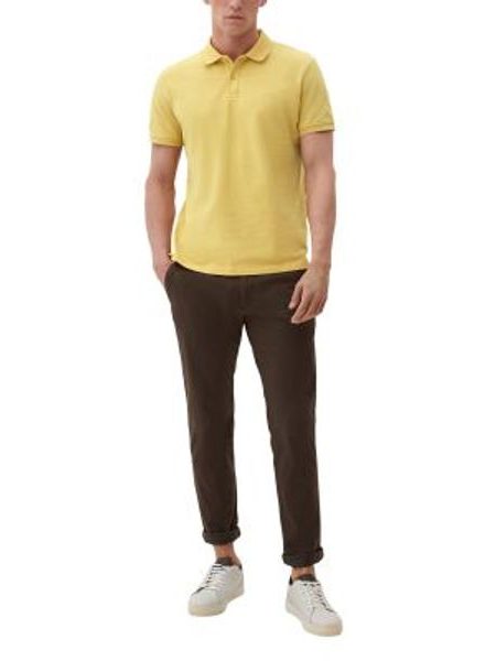 Pánská polokošile s krátkým rukávem s.Oliver žlutá