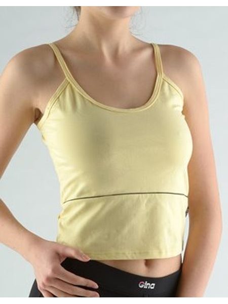 Dámské tílko, širší ramínka, šité 98001P - šampaň černá