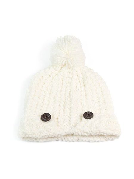 Pletená čepice bílá