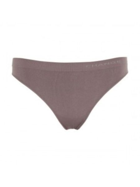 Bezešvá bavlněná tanga CHANGE Seamless Walnut