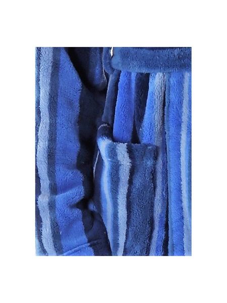 Pánský dlouhý župan se šálovým límcem JOE modrá